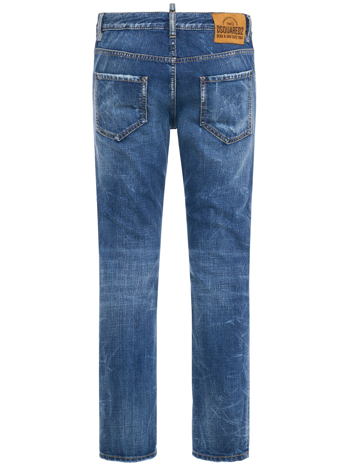 Shop Dsquared2 Cool Girl Low Rise Straight Jeans In Blue