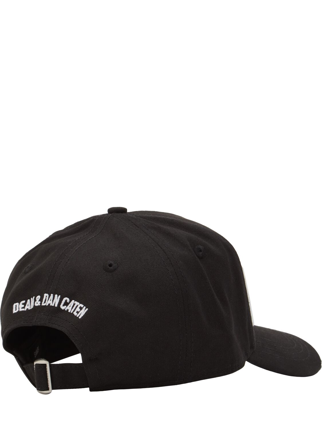 Shop Dsquared2 Be Icon Cotton Baseball Cap In Black