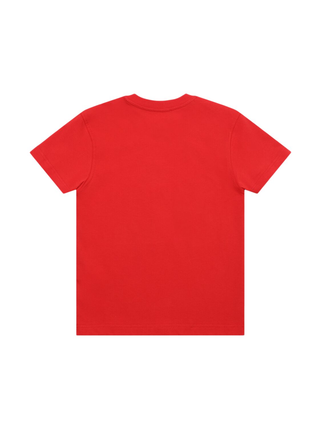 Shop Diesel Cotton Jersey T-shirt W/printed Logo In Red