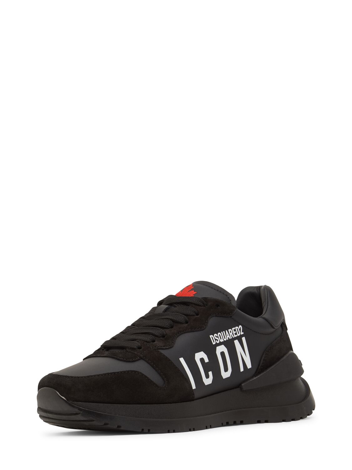 Shop Dsquared2 Icon Logo Running Sneakers In Black