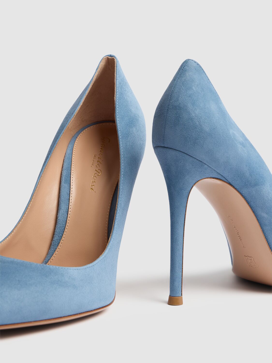 Shop Gianvito Rossi 105mm Gianvito Suede Pumps In Antibes