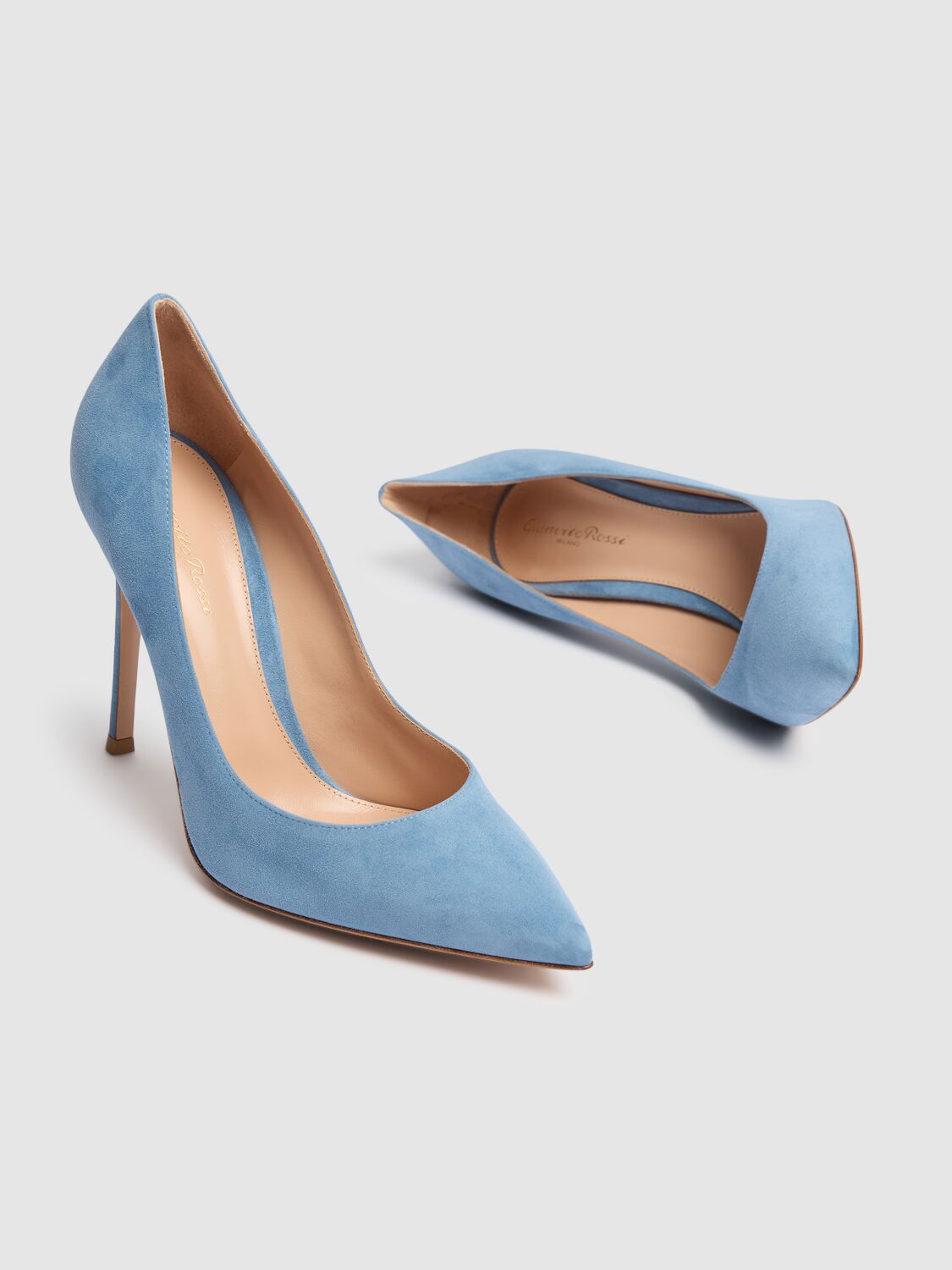 Shop Gianvito Rossi 105mm Gianvito Suede Pumps In Antibes