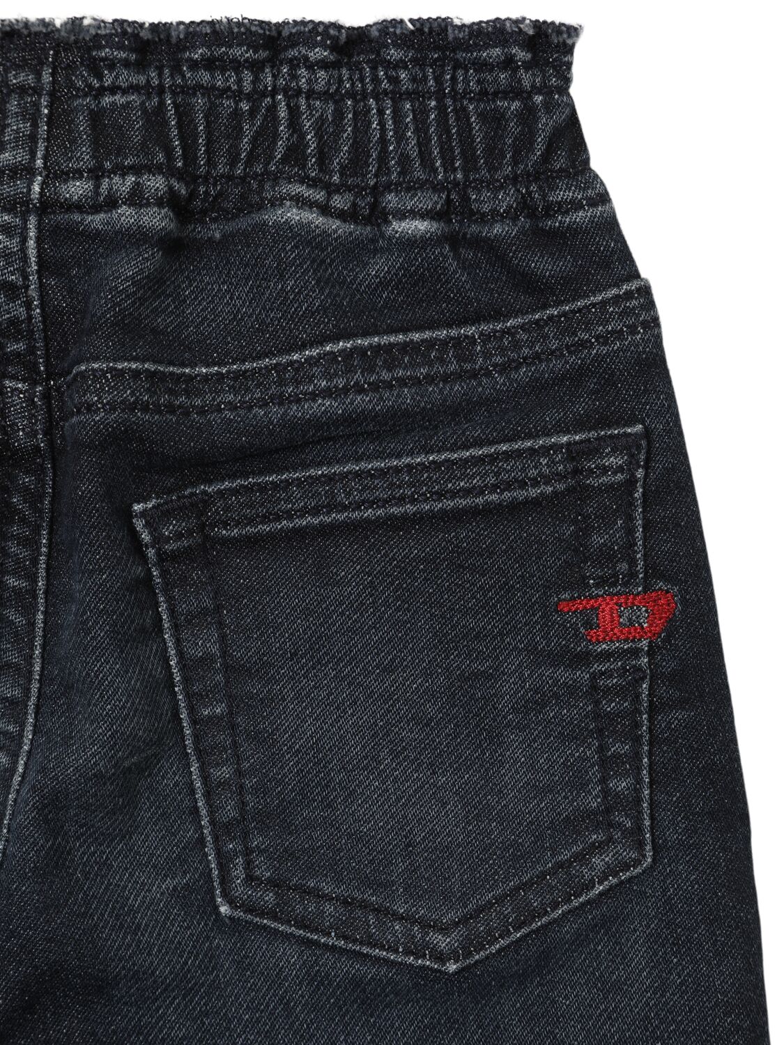 Diesel Stretch Cotton Jeans In Dark Blue