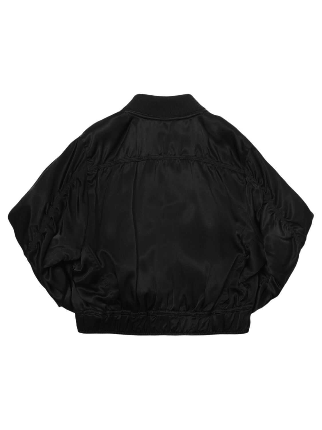 Diesel Cropped Bomber Jacket In Black