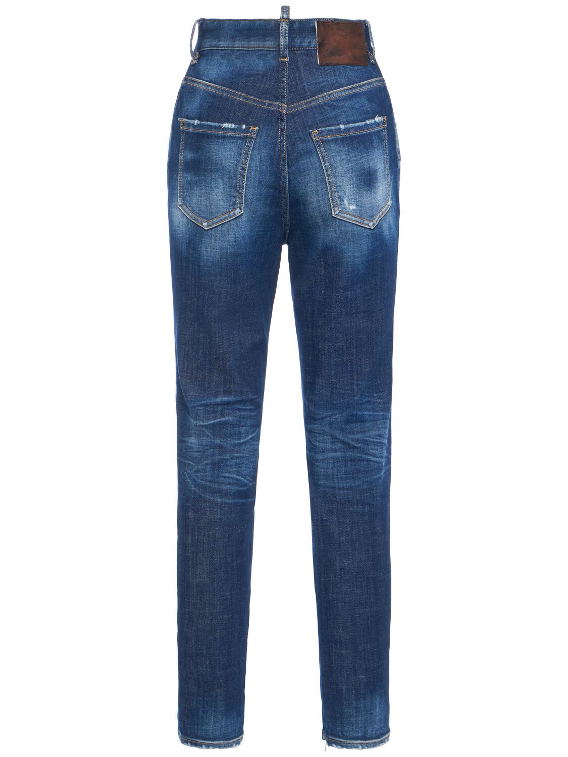 Shop Dsquared2 Twiggy High Waist Skinny Jeans In Blue