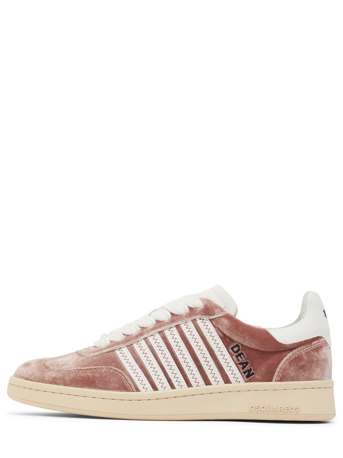 Shop Dsquared2 Boxer Velvet Sneakers In Pink