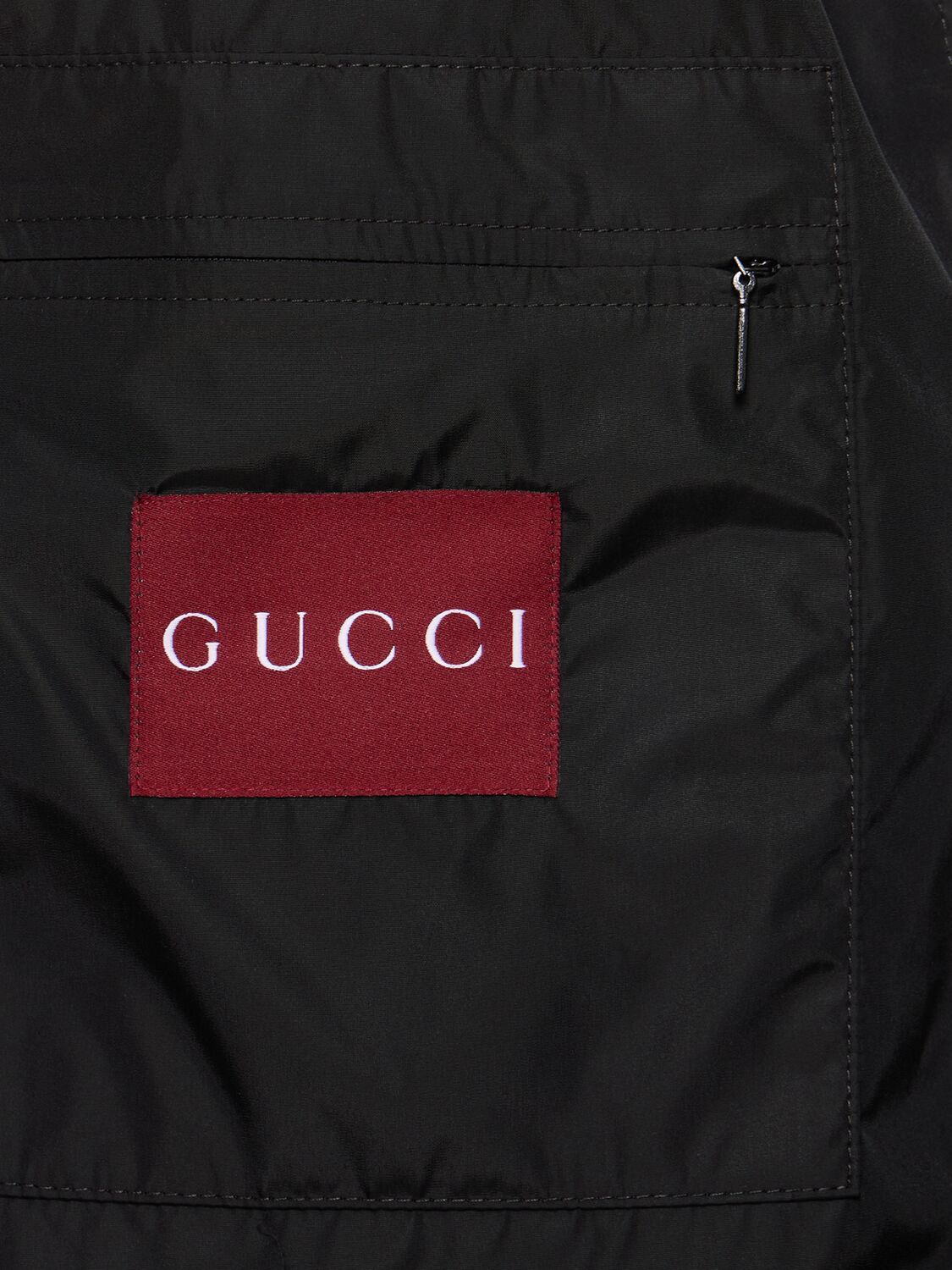 Shop Gucci Gg Light Nylon Jacket In Black