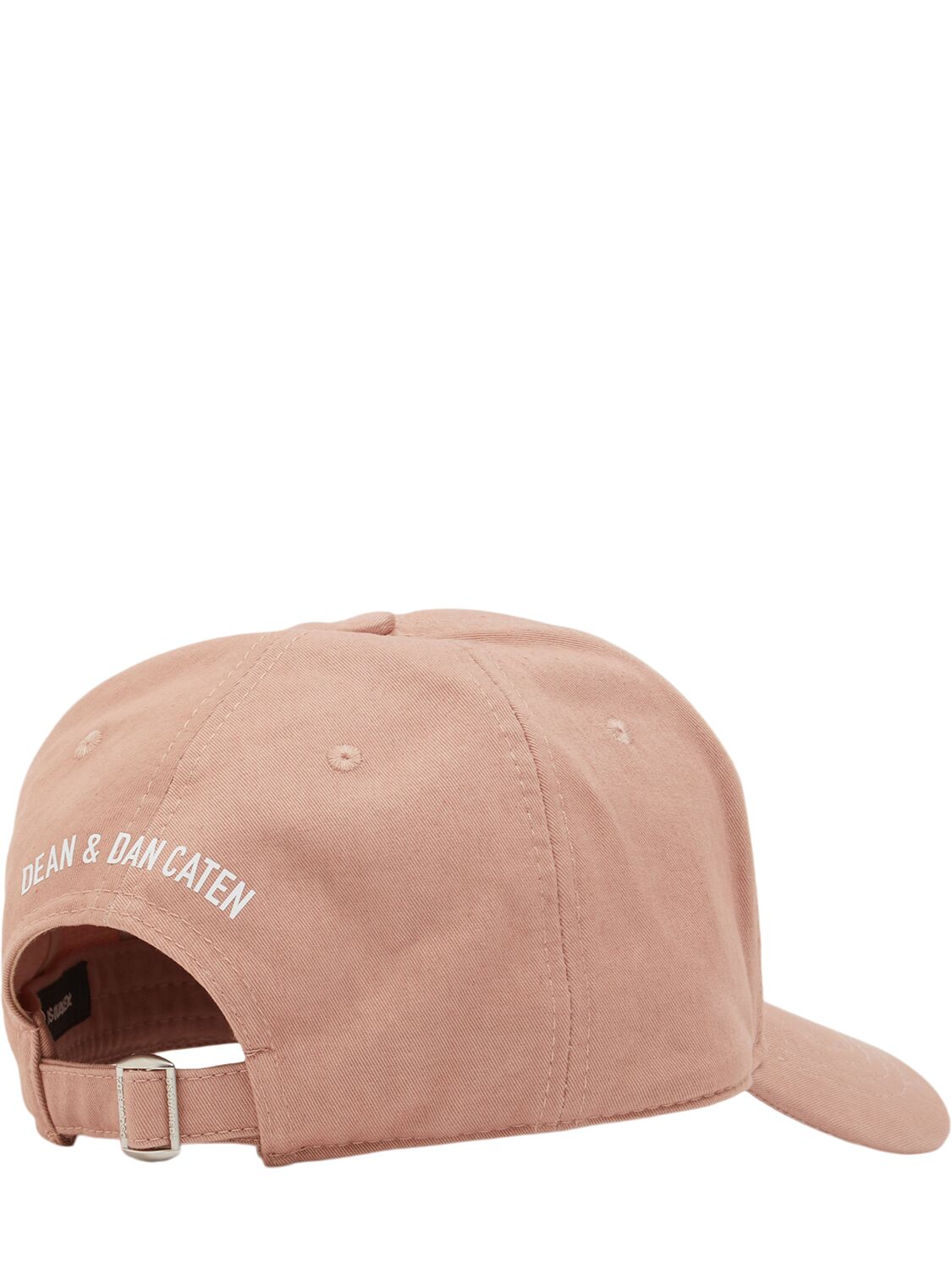 Shop Dsquared2 Mini Icon Cotton Baseball Cap In Powder Pink