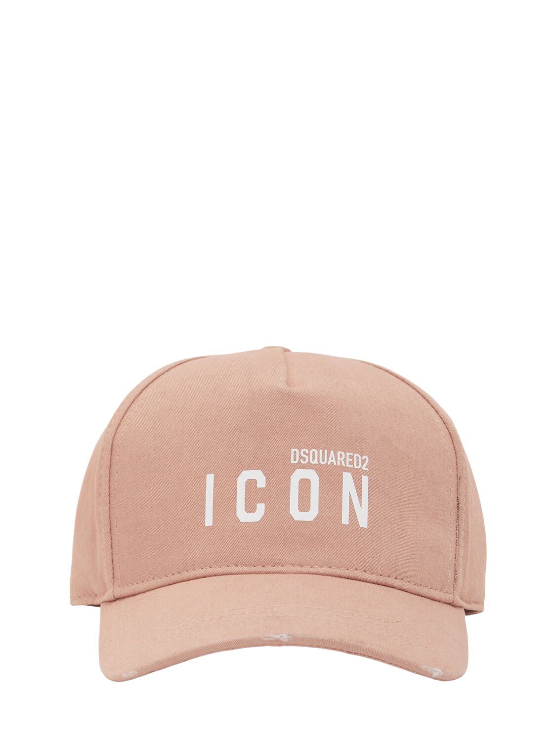 Dsquared2 Mini Icon Cotton Baseball Cap In Powder Pink