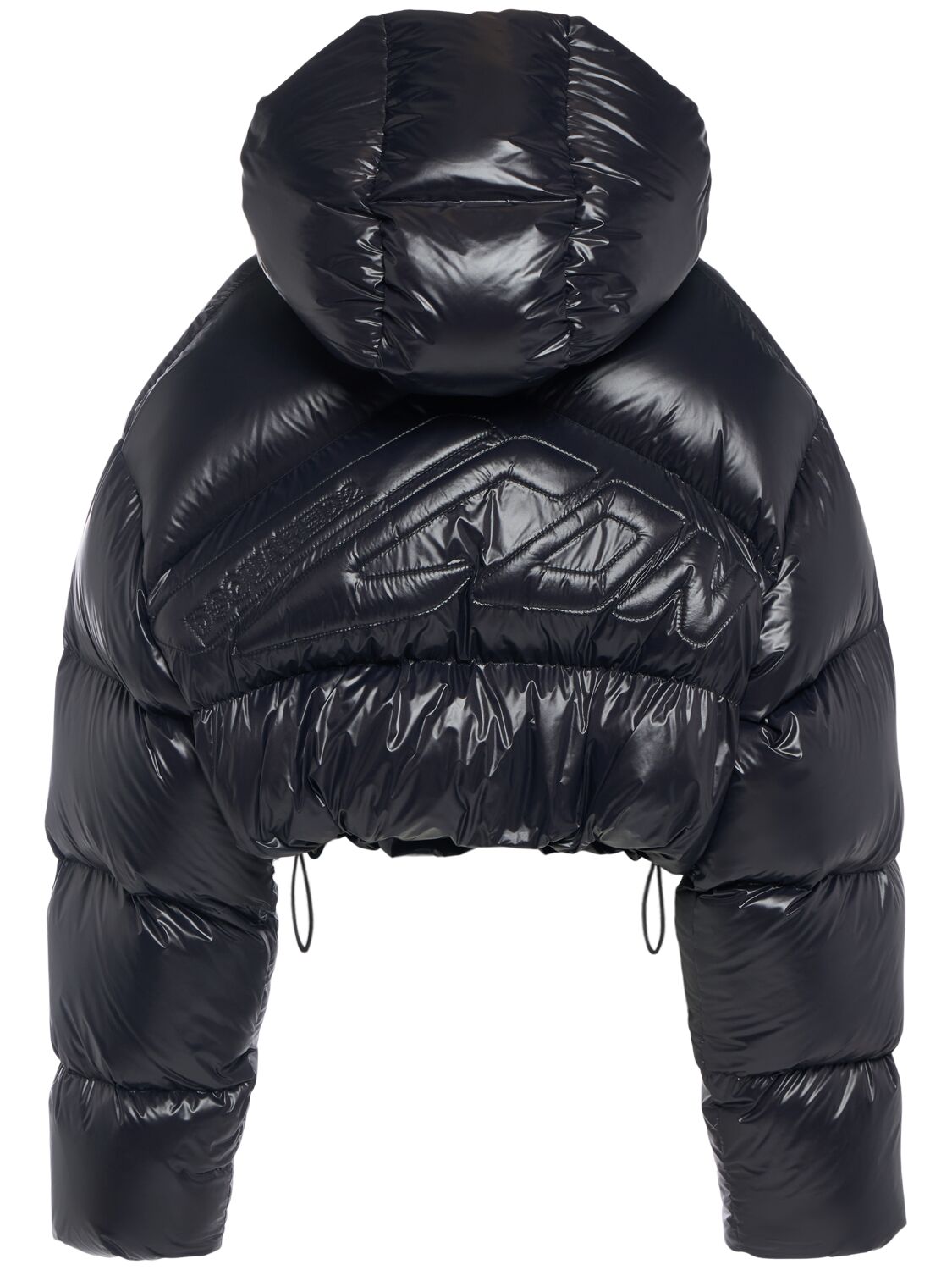 Shop Dsquared2 Puffer Kaban Crop Down Jacket W/ Hood In Black