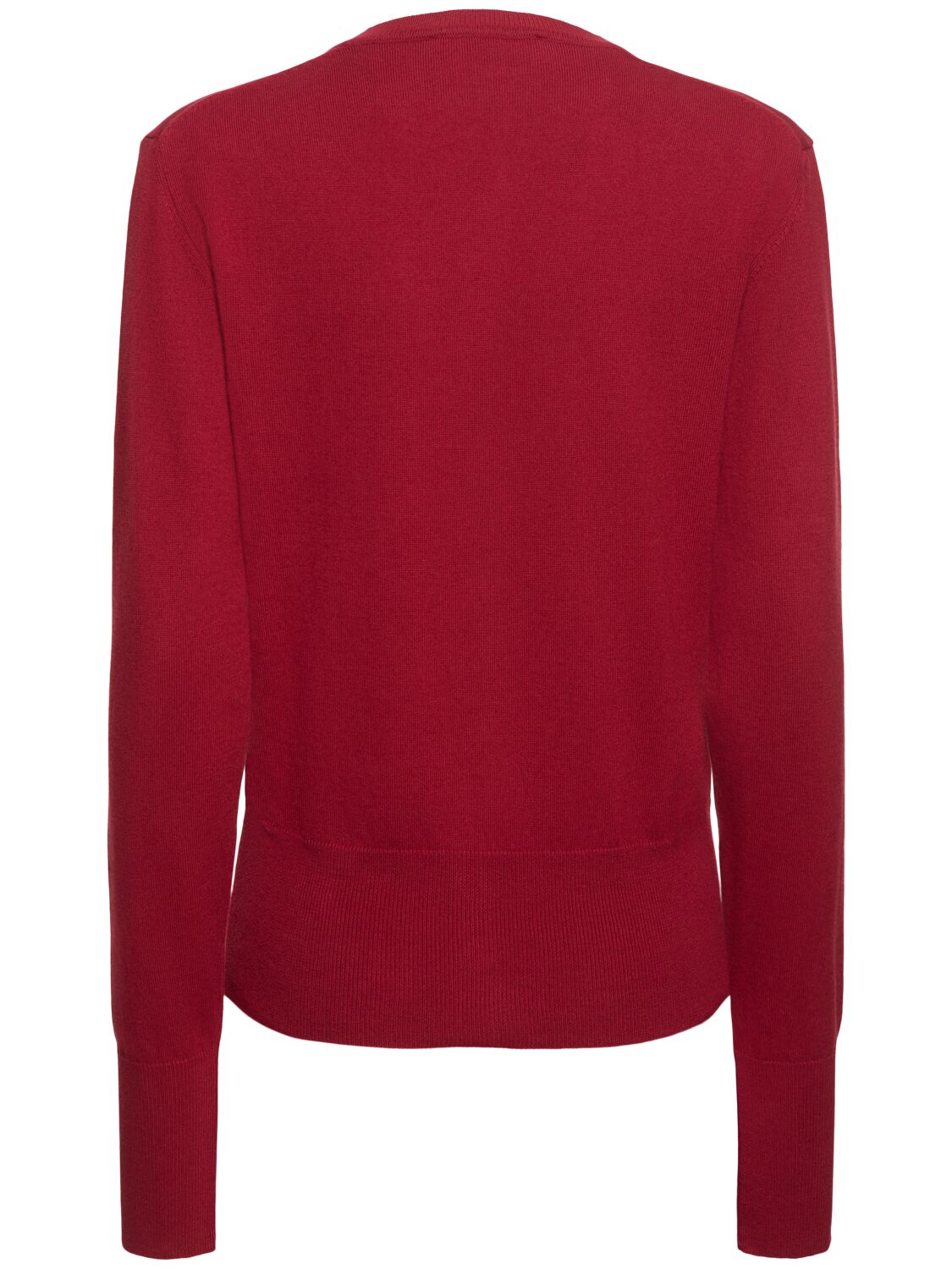 Shop Vivienne Westwood Bea Cotton & Cashmere Knit Cardigan In Bordeaux