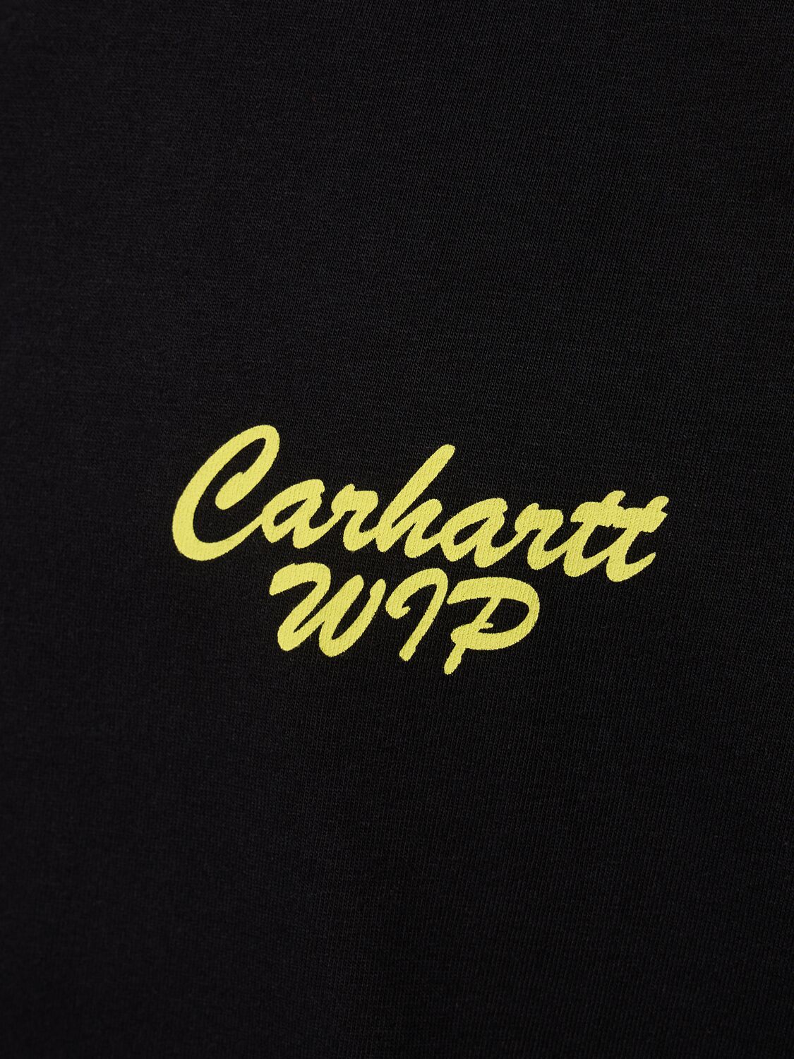 Shop Carhartt Friendship Organic Cotton T-shirt In Black,yellow