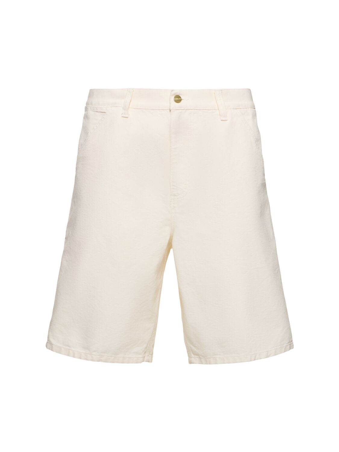 Carhartt Dearborn Canvas Single-knee Shorts In Wax