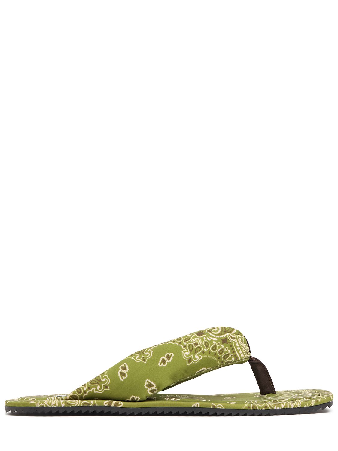 ATTICO BANDANA PRINT THONG FLATS 