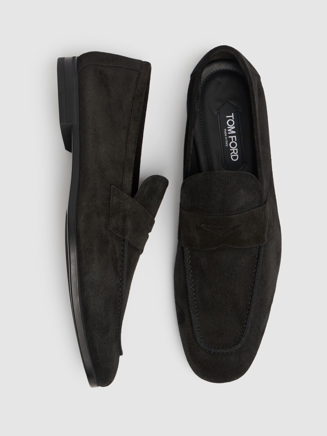 Tom Ford Sean Penny Loafers In Black