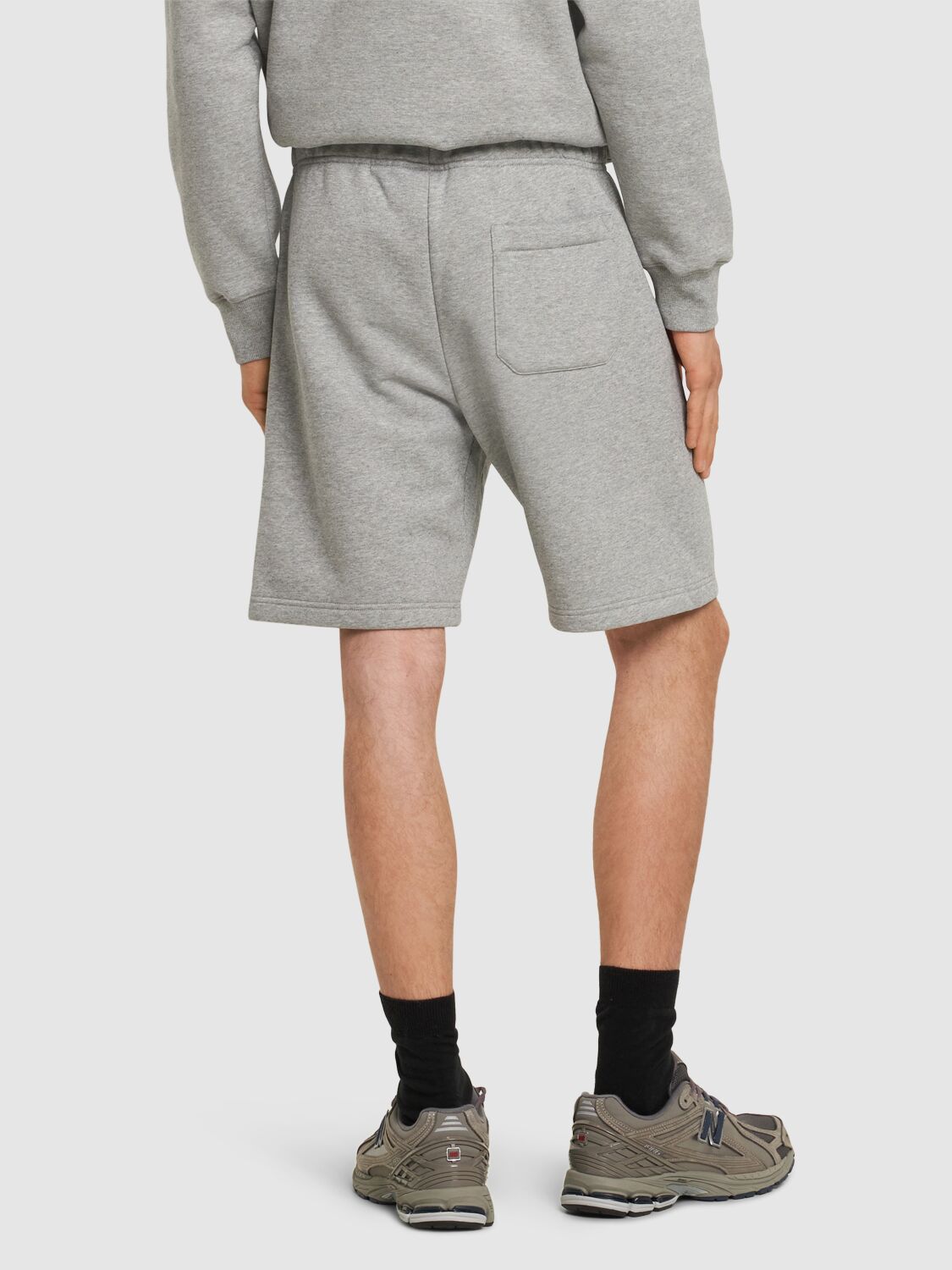 Shop Carhartt Chase Cotton Blend Sweat Shorts In Grey Heather,go