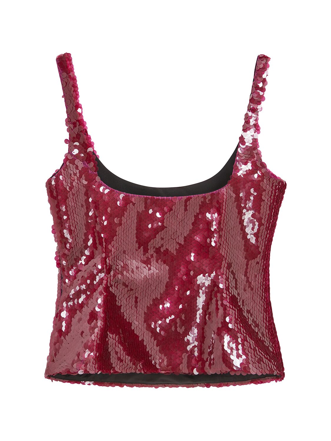 Shop 16arlington Hornet Sequined Top In Red