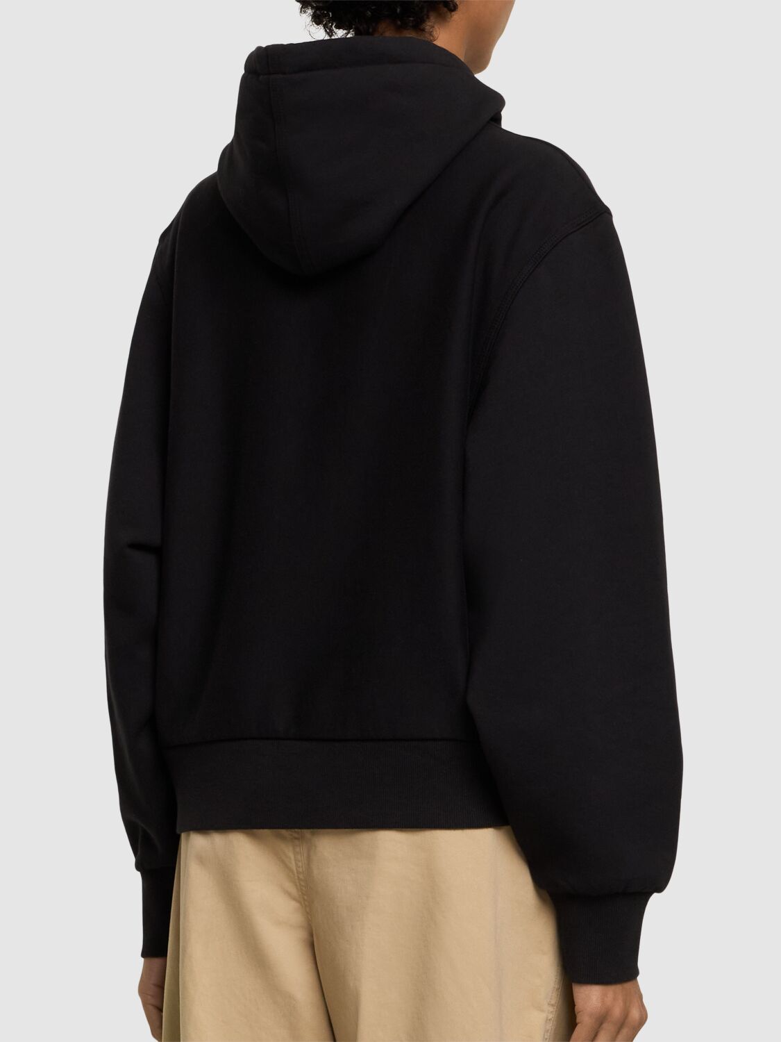 Shop Carhartt W' American Script Boxy Fit Hoodie In Black