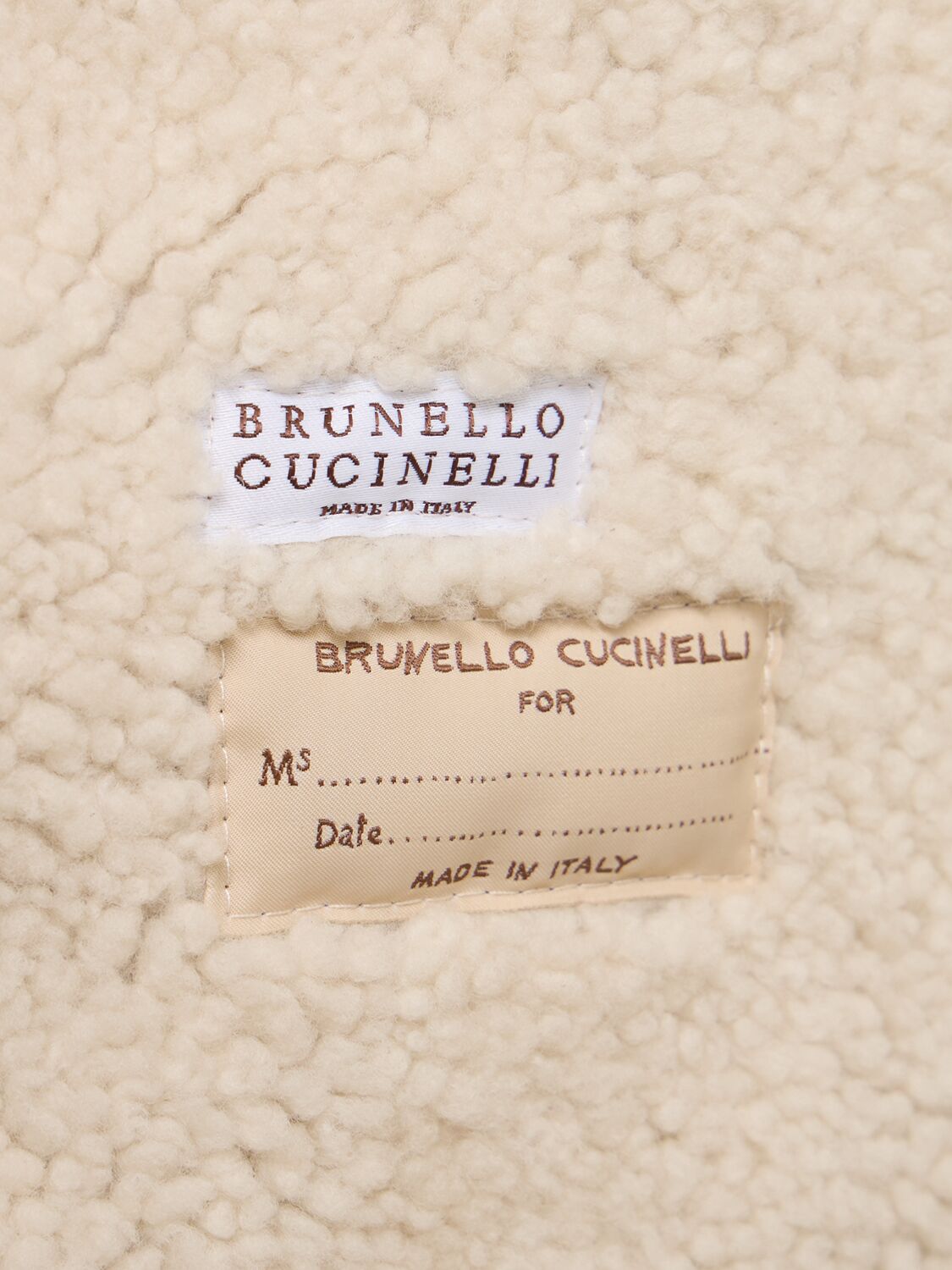 Shop Brunello Cucinelli Suede Shearling Vest In Brown,white