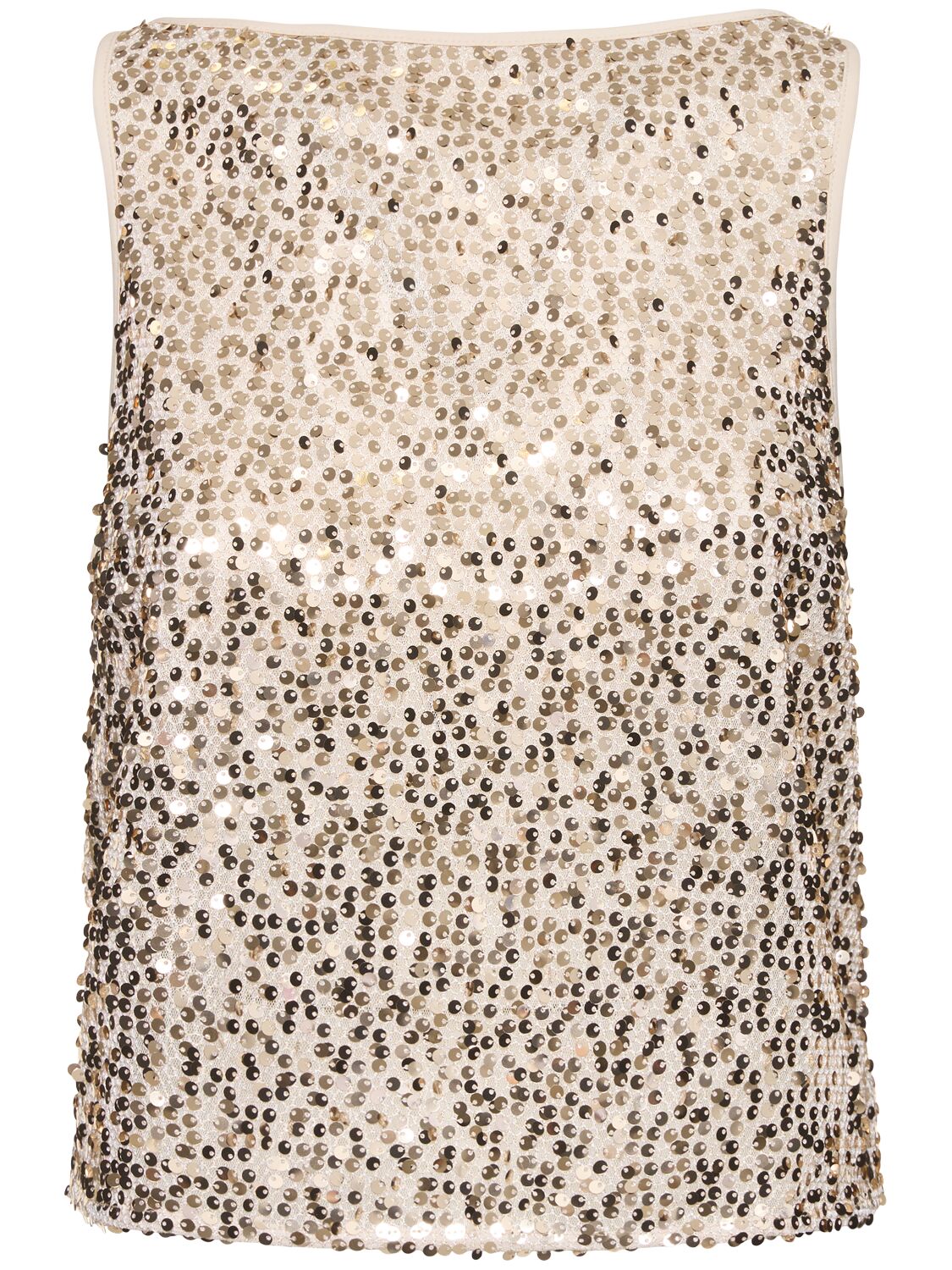 Rotate Birger Christensen Maggy Embellished Strapless Top In Beige,gold