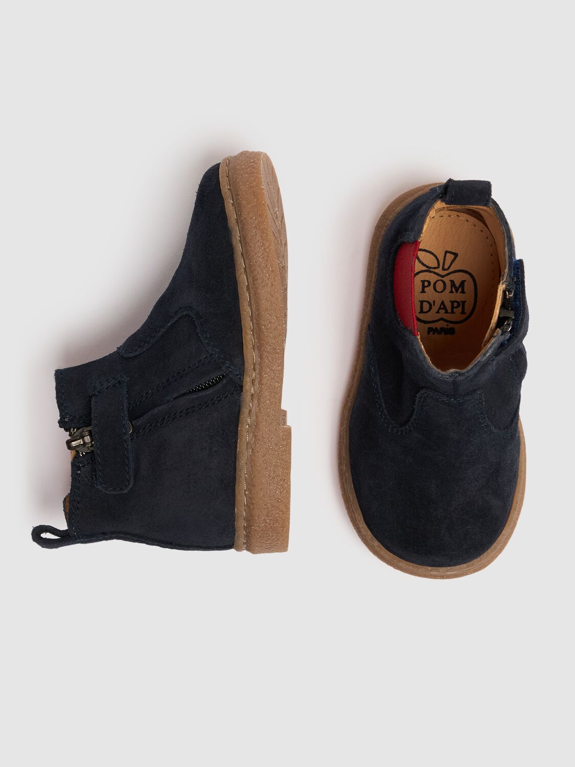 Shop Pom D'api Trix Jod Zip Boots In Dark Blue