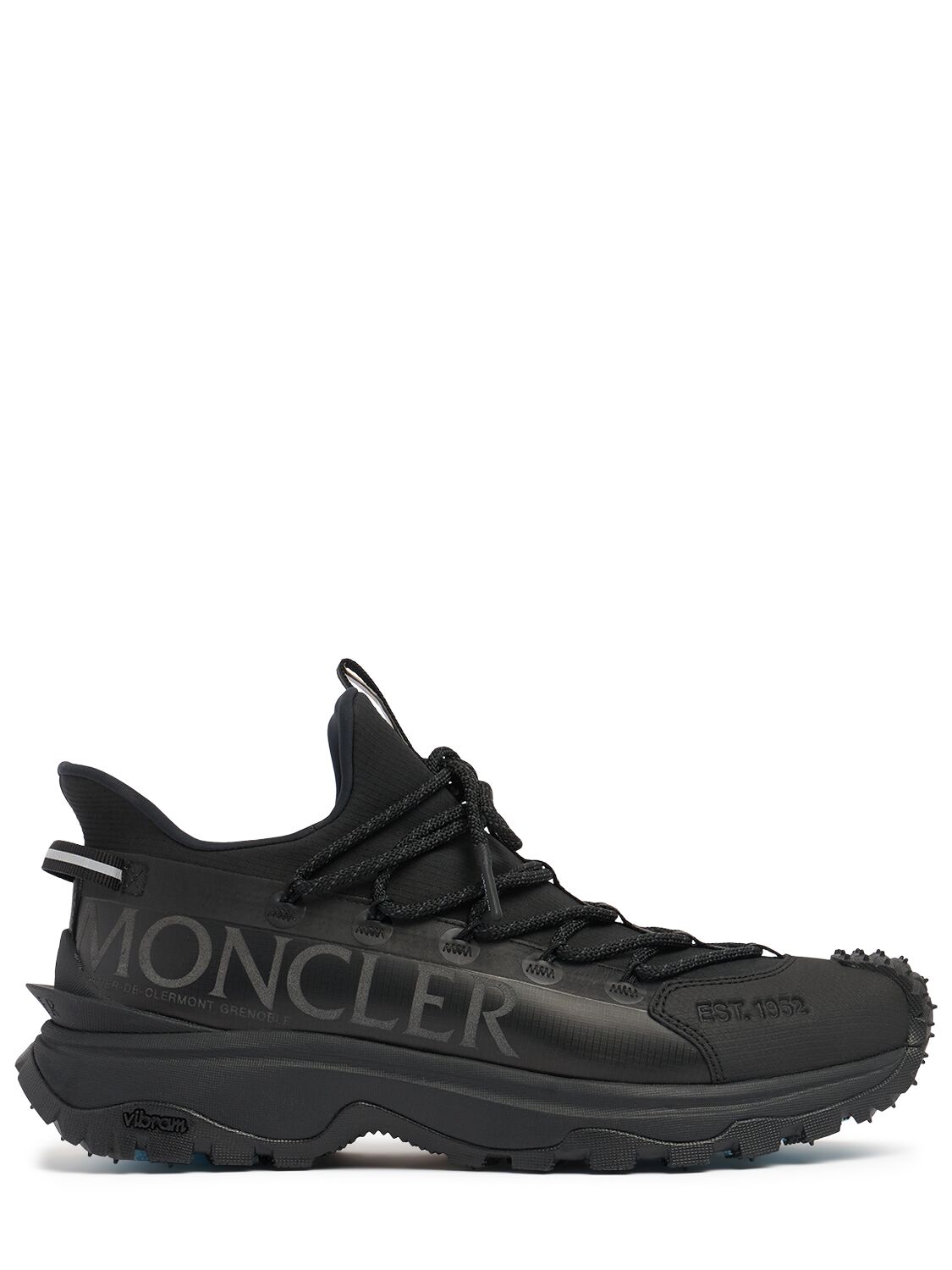 Moncler 40mm Trailgrip Lite 2 Tech Sneakers In Black