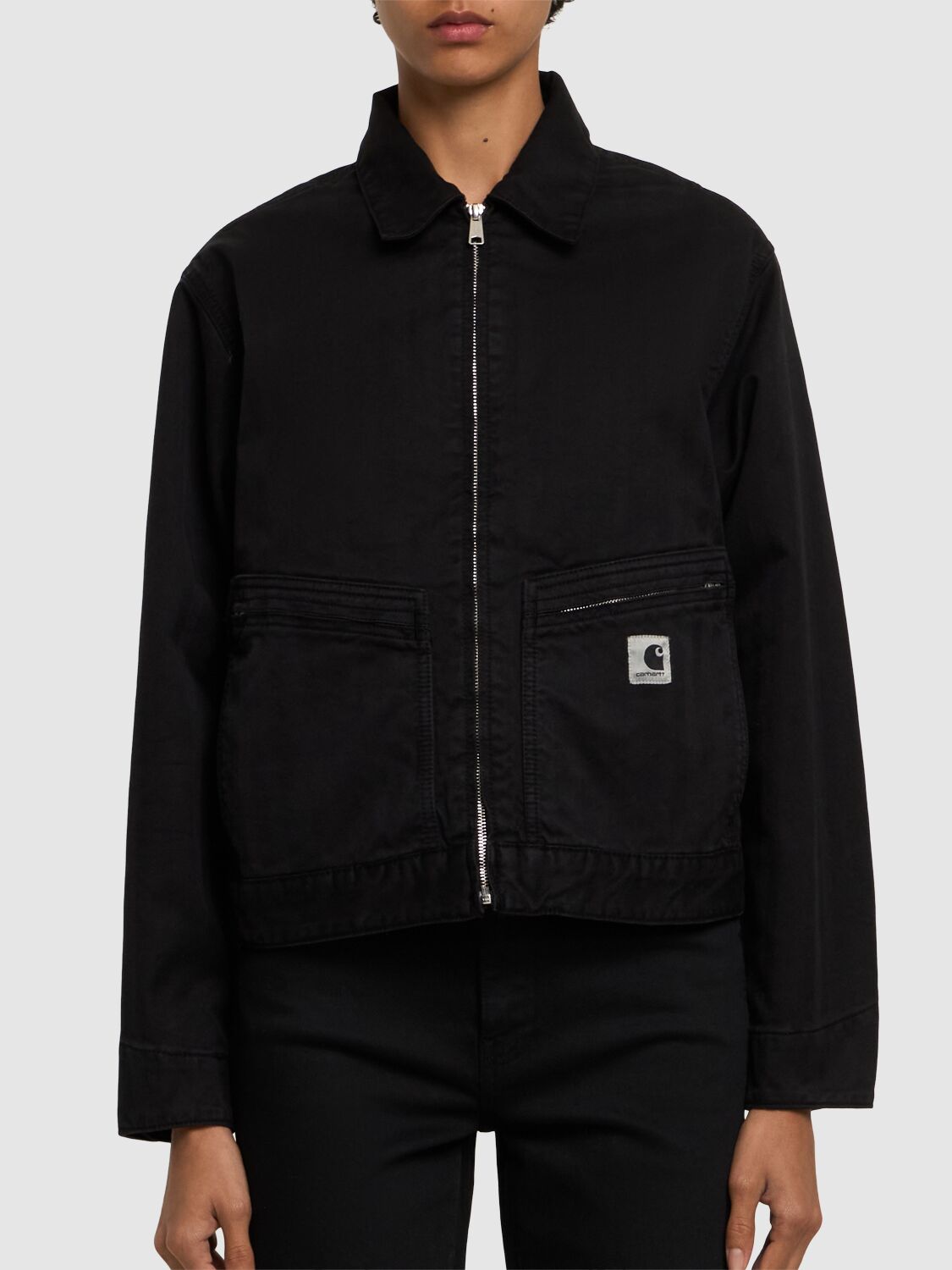 Shop Carhartt Redwood Herringbone Norris Jacket In Dyed Black