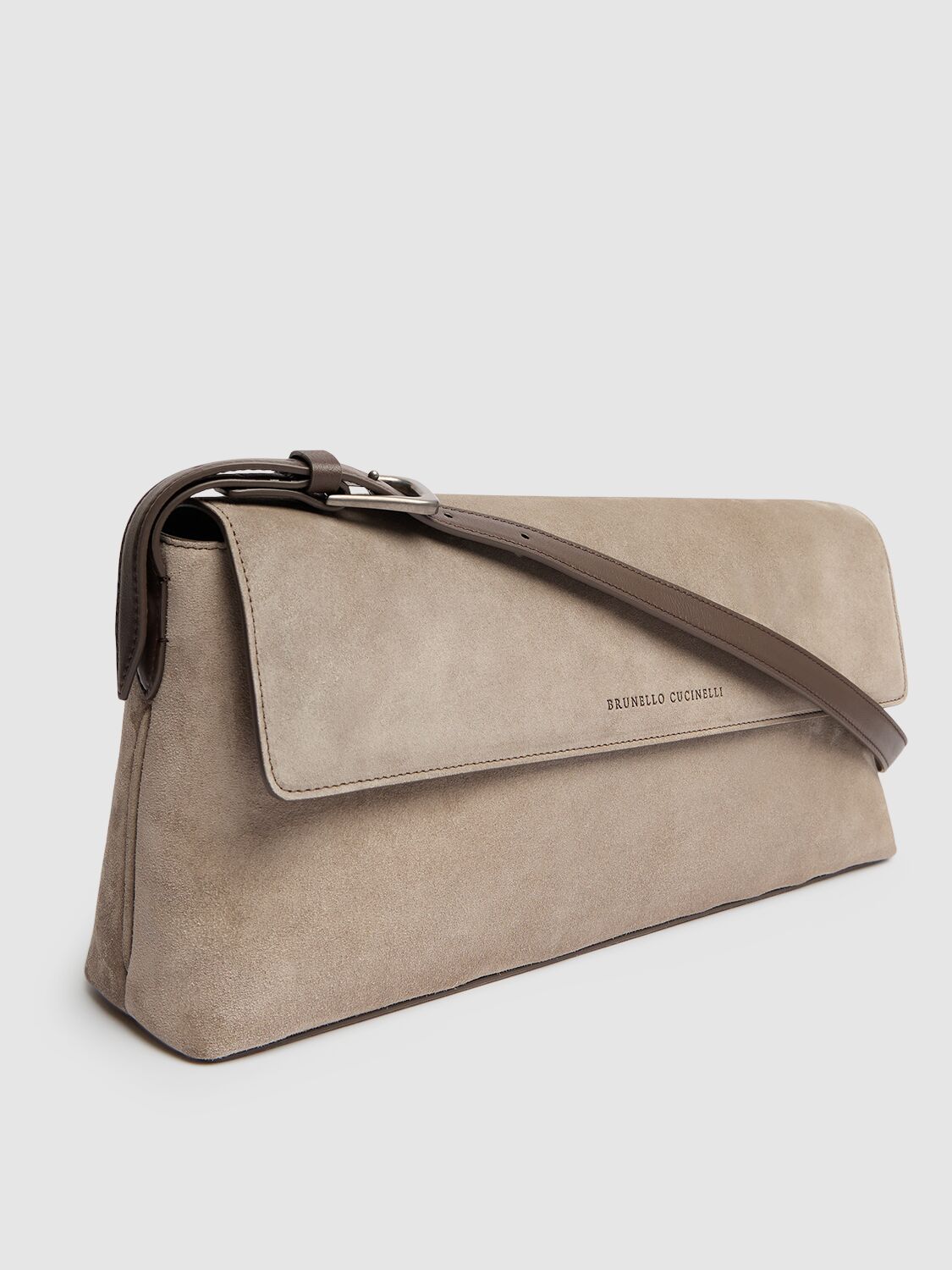 BRUNELLO CUCINELLI SOFTY VELOUR SHOULDER BAG 