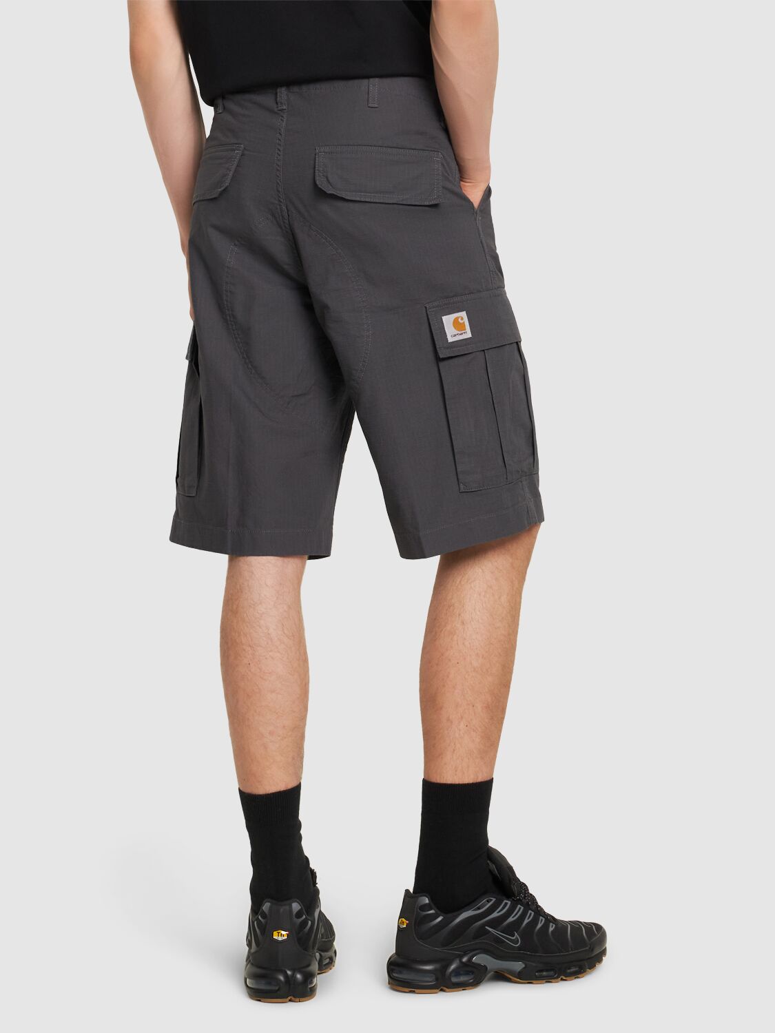 Shop Carhartt Columbia Regular Cargo Shorts In Graphite