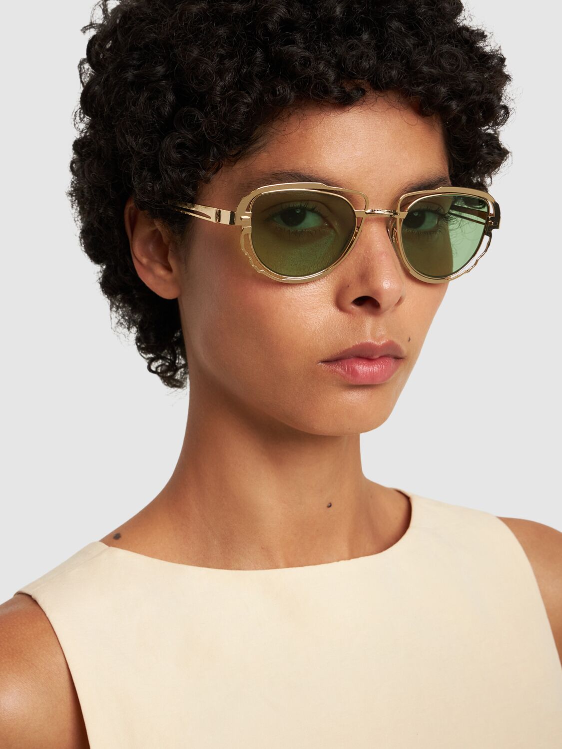 KUBORAUM BERLIN H02 ROUND METAL SUNGLASSES 