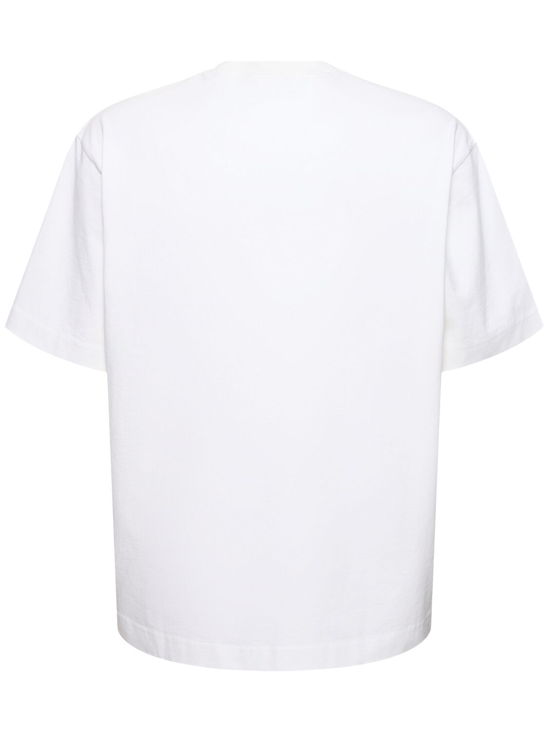 Shop Acne Studios Exford Logo Cotton T-shirt In Optic White