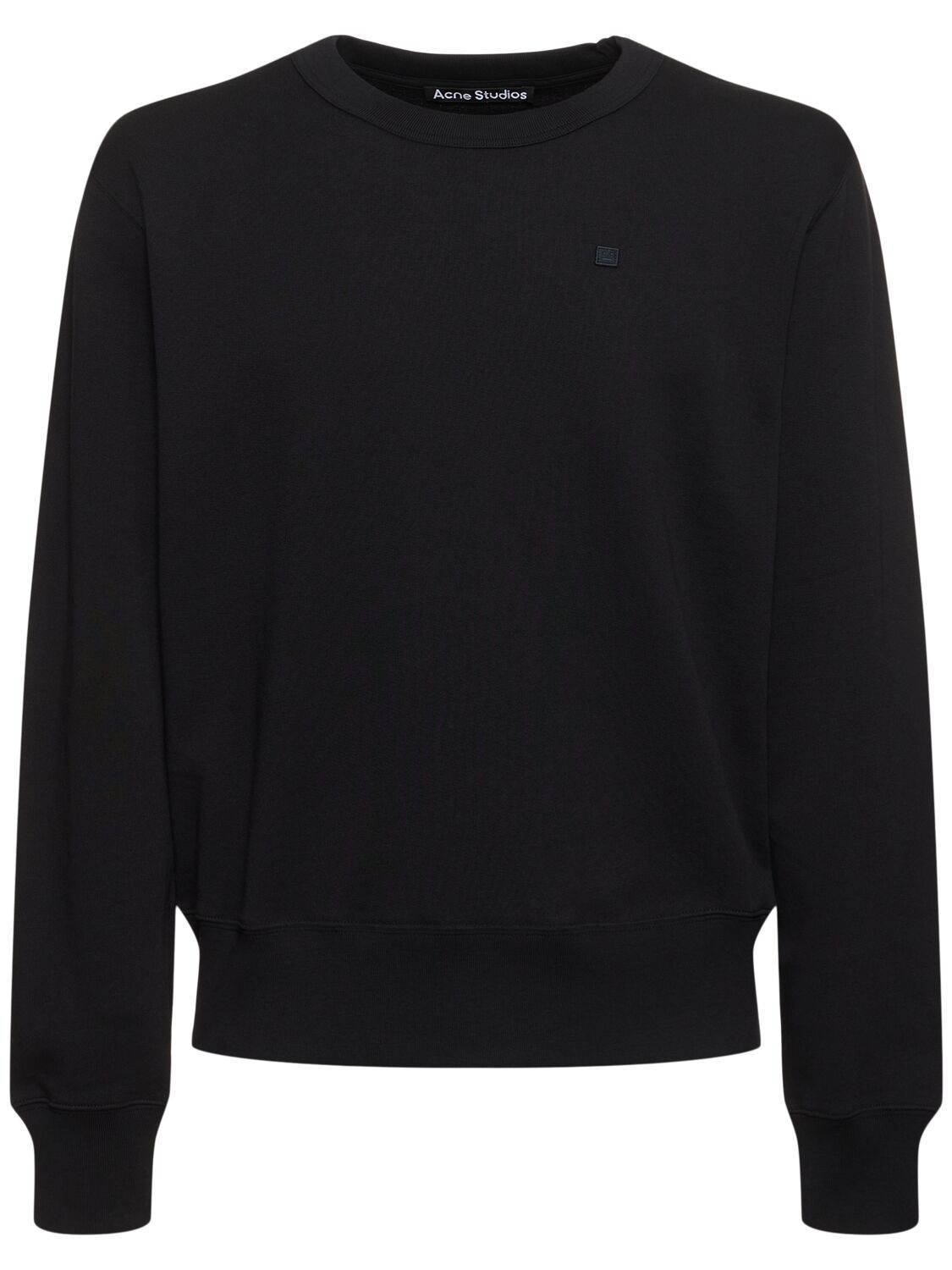 Acne Studios Fairah X M Face Crewneck Sweatshirt In Black