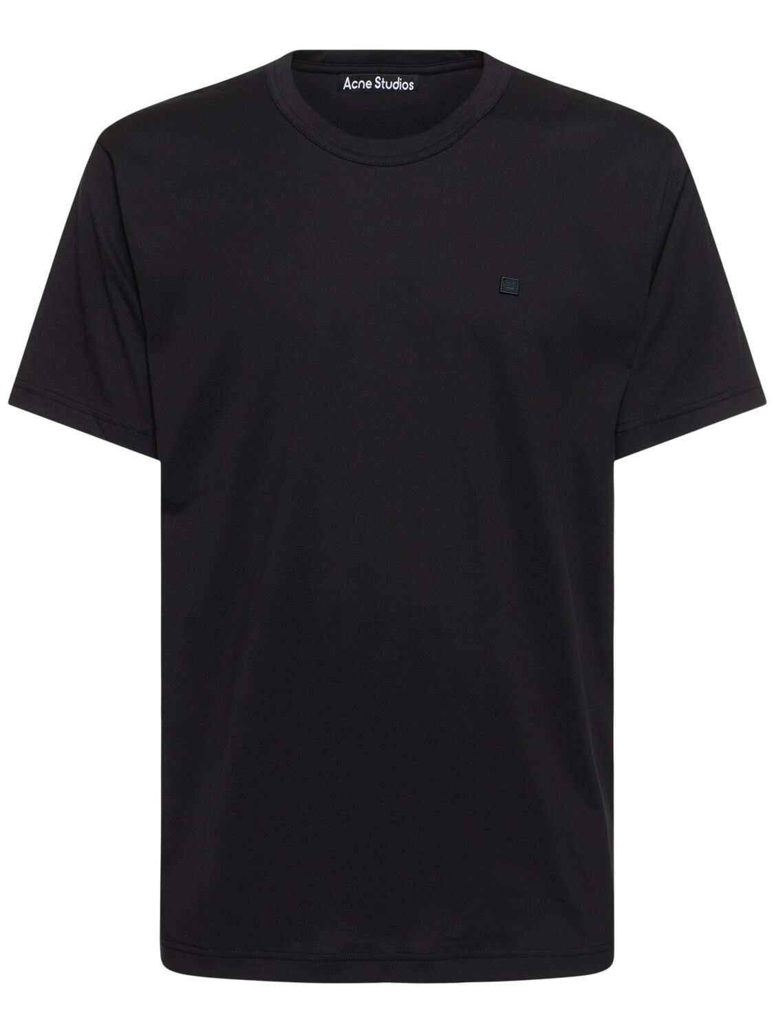 Acne Studios Nash Face M Short Sleeve Regular T-shirt In Black