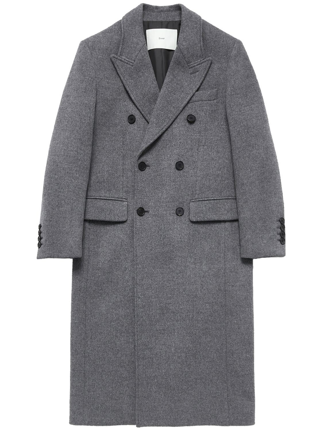 Dunst Unisex Tailored Wool Blend Coat In Gray