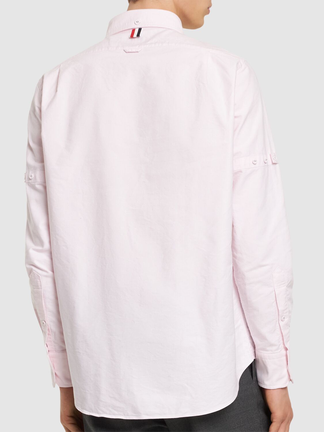 Shop Thom Browne Straight Fit Button Down Shirt In Lt Pink