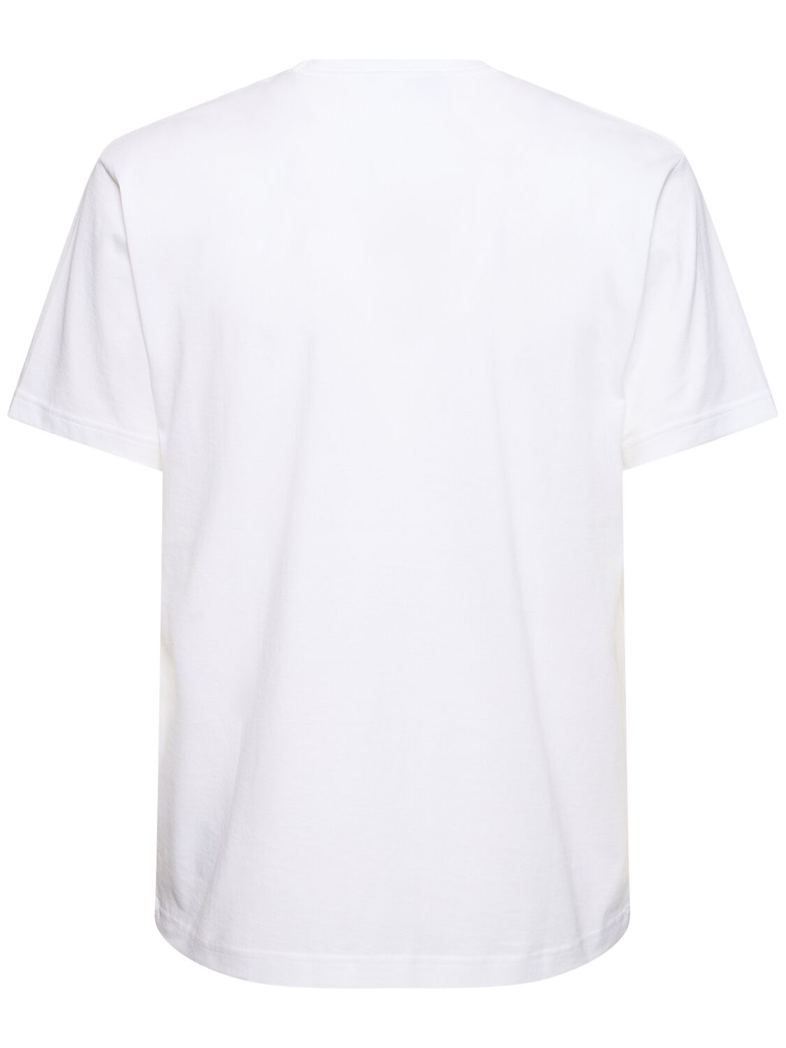 Shop Acne Studios Nash Face M Short Sleeve Regular T-shirt In Optic White