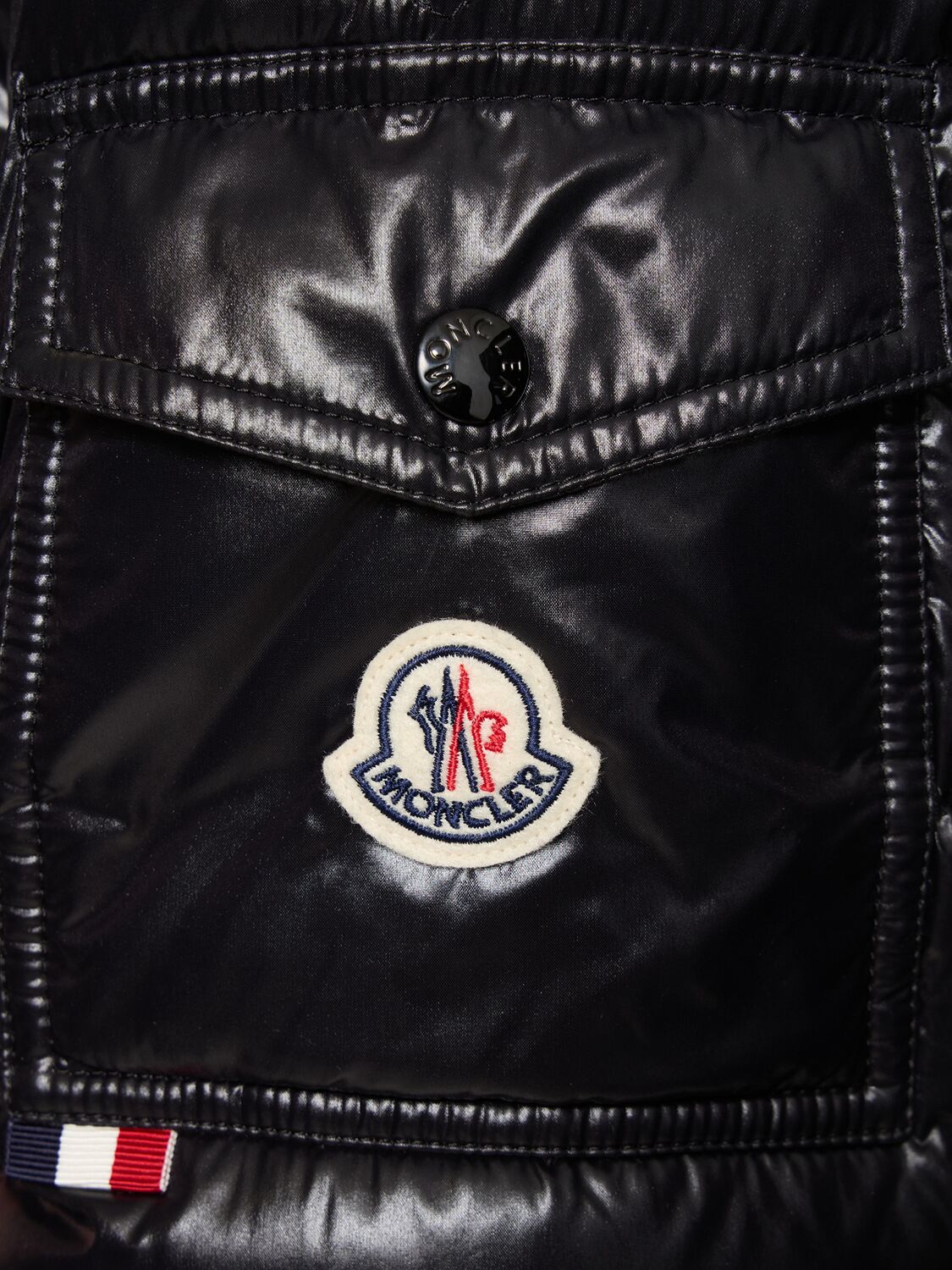 Shop Moncler Maljasset Nylon Down Jacket In Black