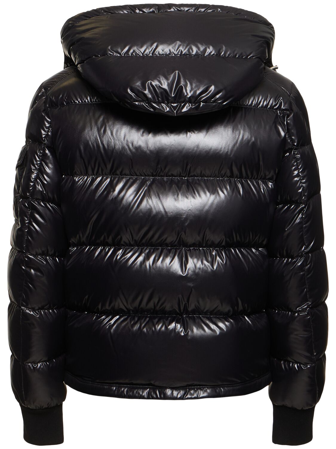 Shop Moncler Maljasset Nylon Down Jacket In Black