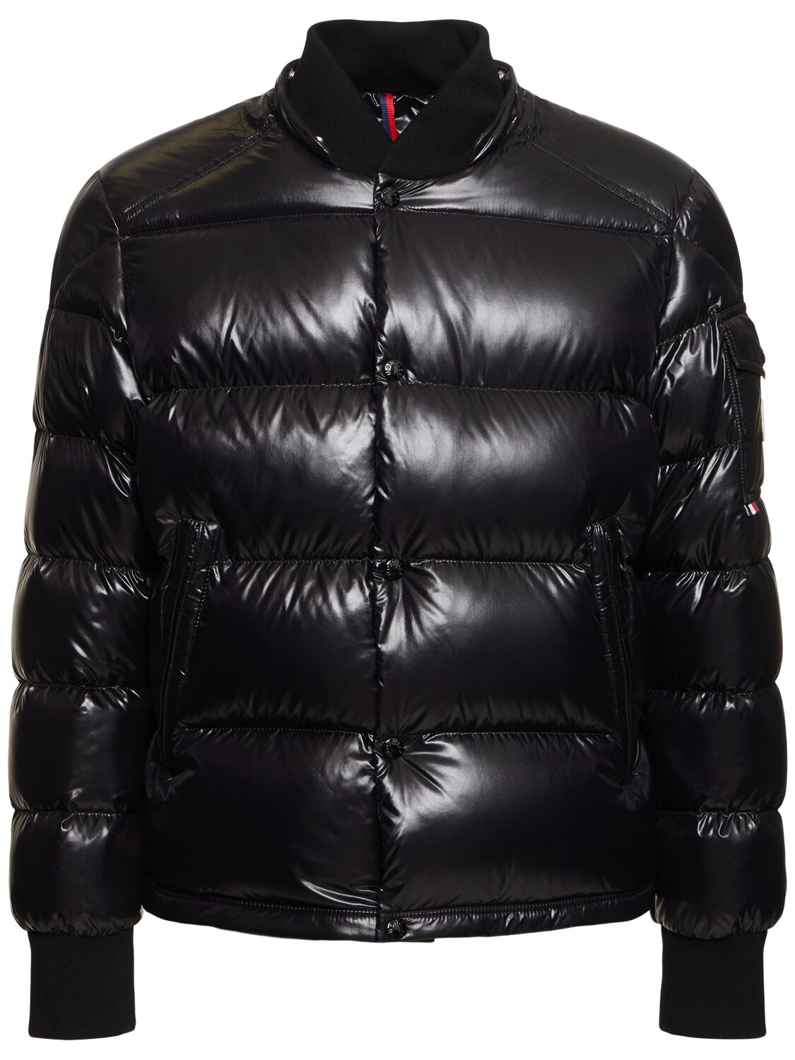 Shop Moncler Maljasset Nylon Down Jacket In Black