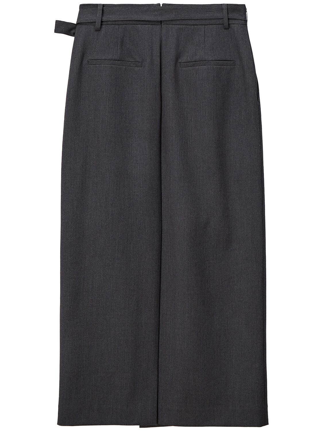 Shop Dunst Maxi Tie Skirt In Grey