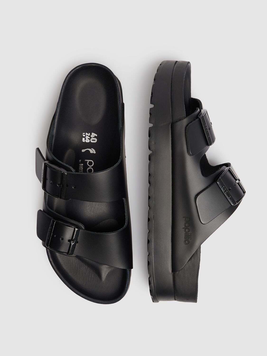 Shop Birkenstock Papillio Exquisite Arizona Sandals In Black