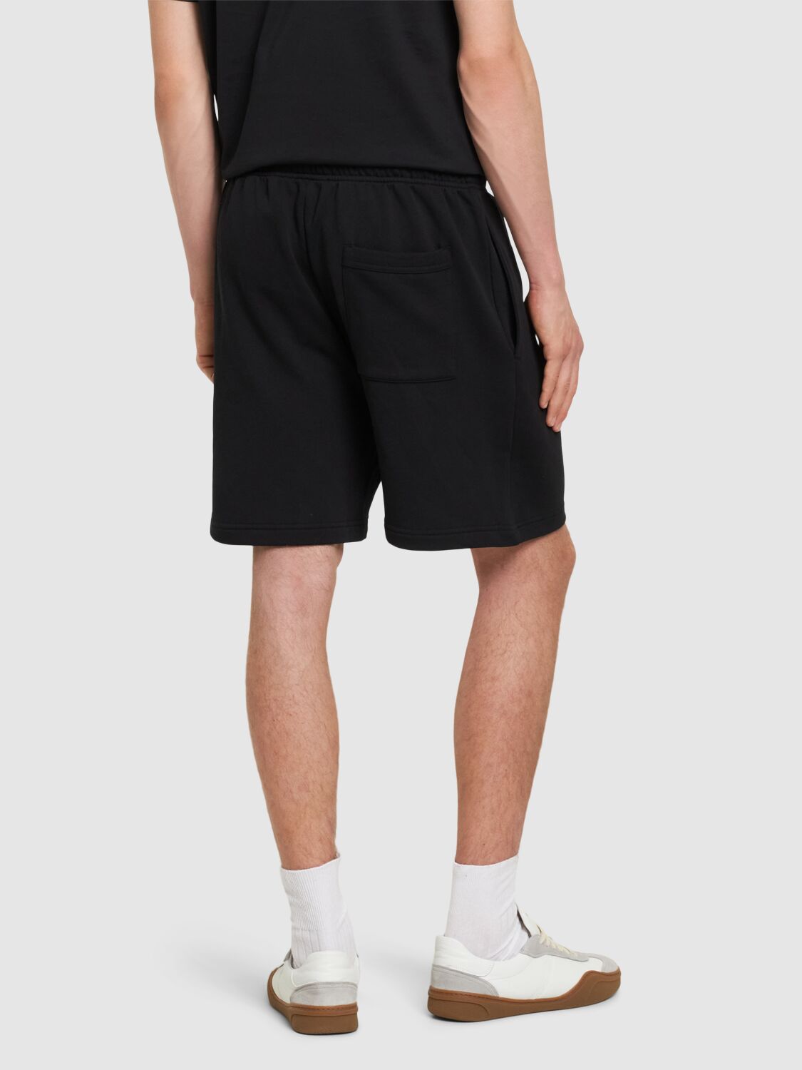 Shop Acne Studios Forge M Face Regular Fit Shorts In Black