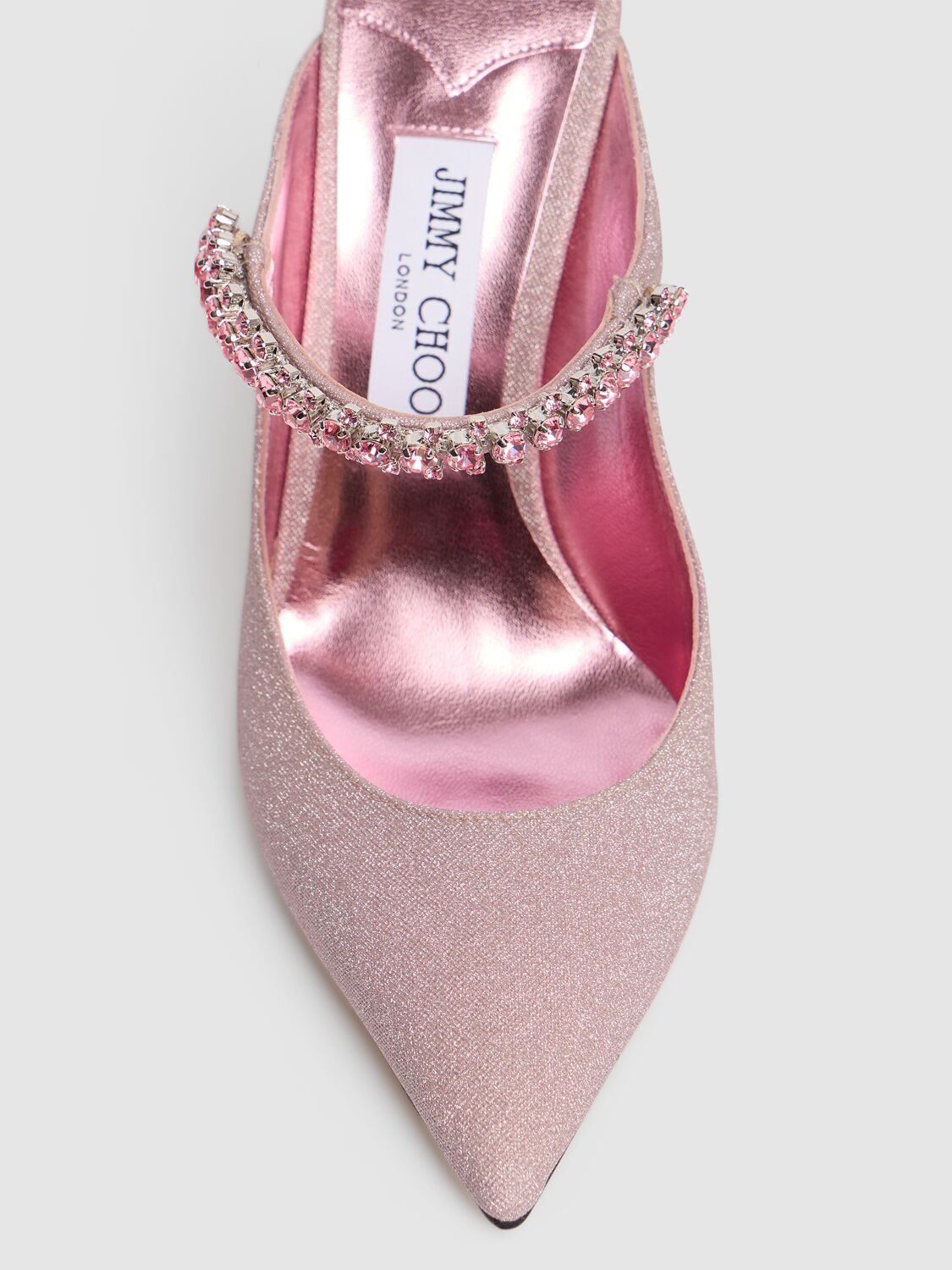 Shop Jimmy Choo 100mm Bling Glittered Pumps In Rose/pink Mix