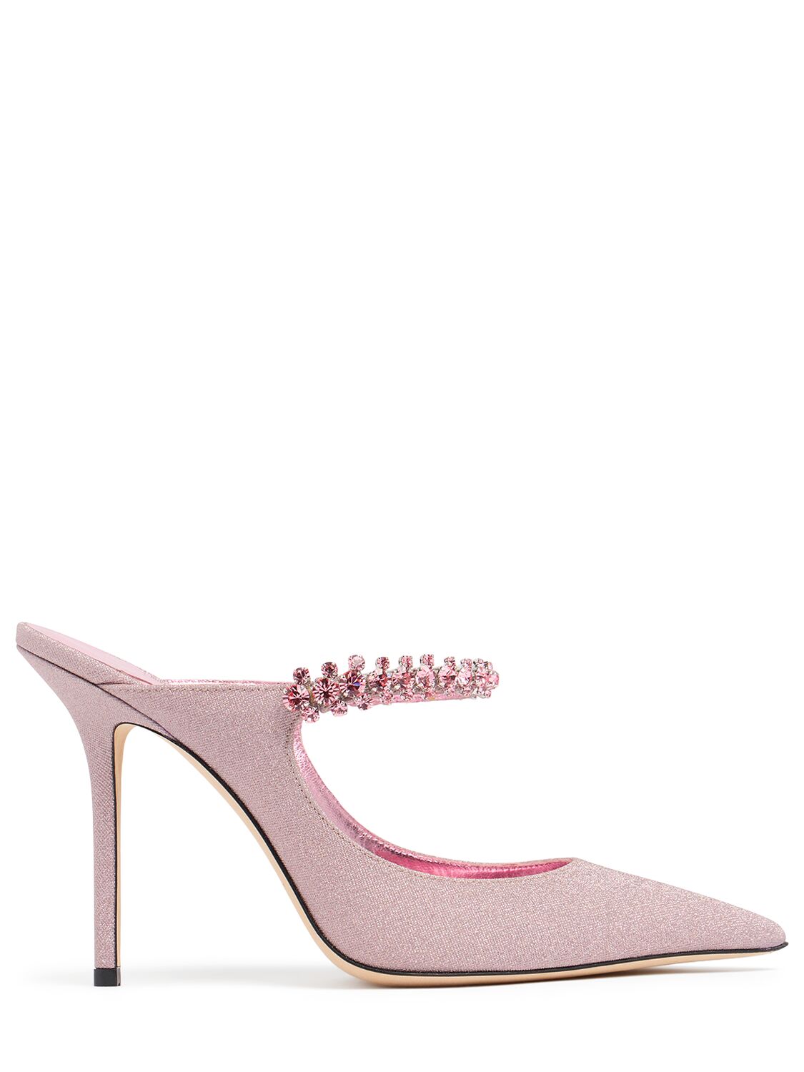 Jimmy Choo 100mm Bling Glittered Pumps In Rose/pink Mix