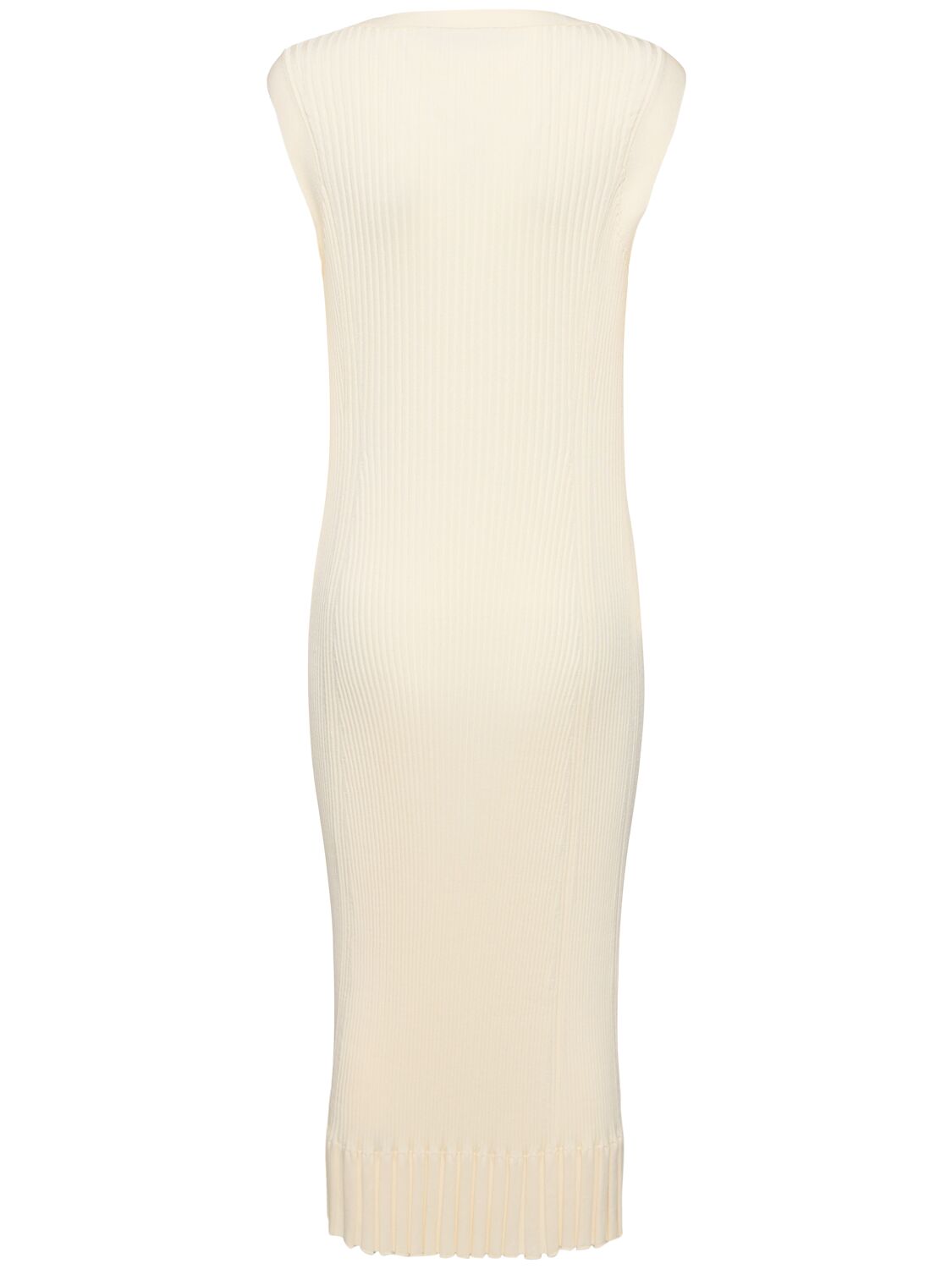 Shop Proenza Schouler Tatum Knit Midi Dress In Ivory