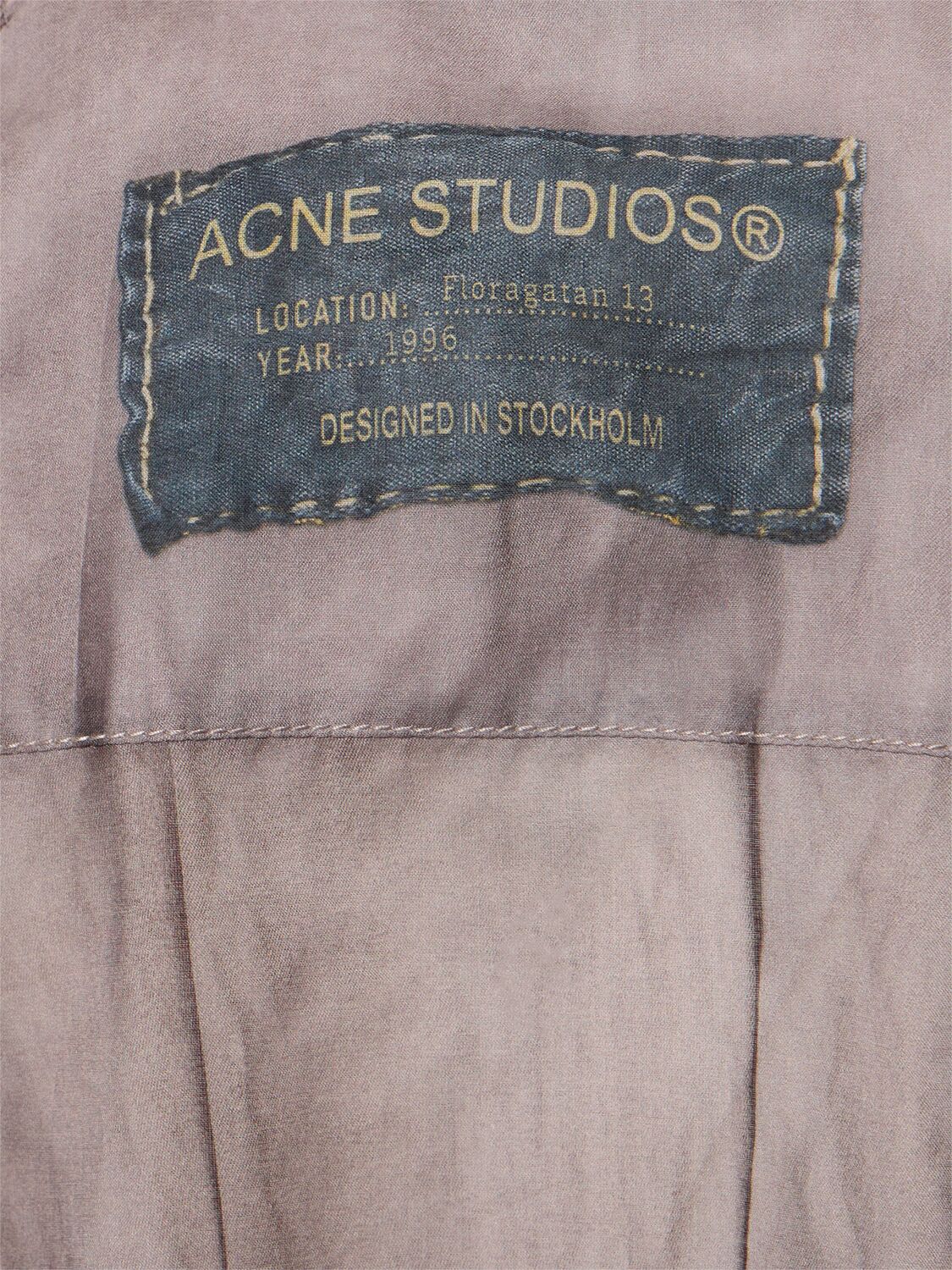Acne Studios Cotton Voile Crop Cargo Shirt In Light Brown