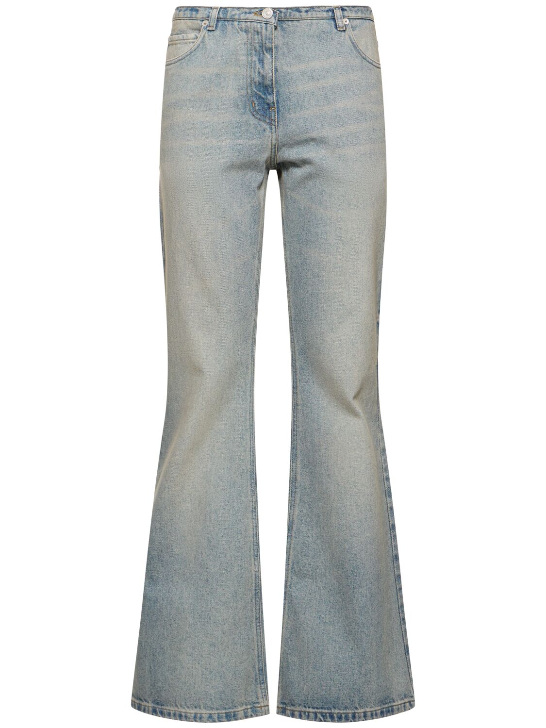 Courrèges Relaxed Denim Bootcut Pants In Blue