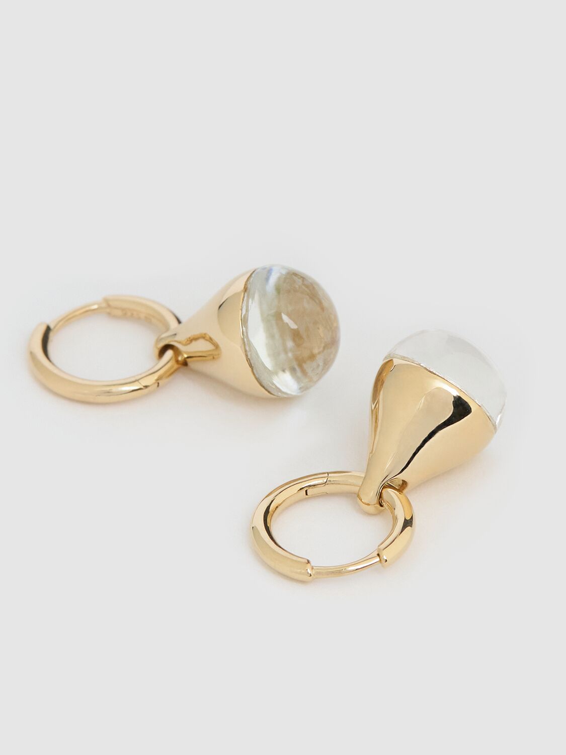 Shop Otiumberg Stilla Quartz Earrings In Gold