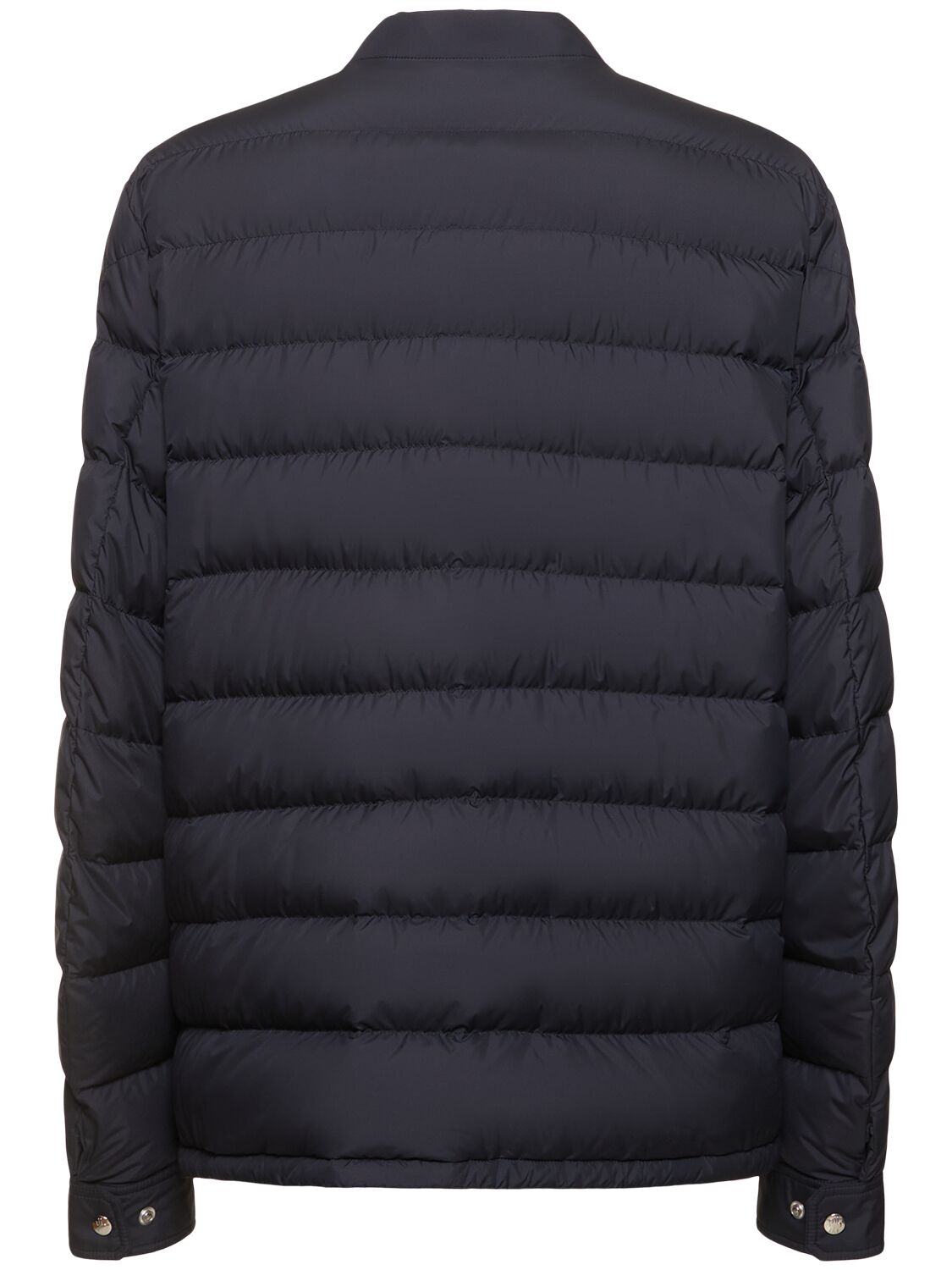 Shop Moncler Fazzon Tech Down Jacket In Navy