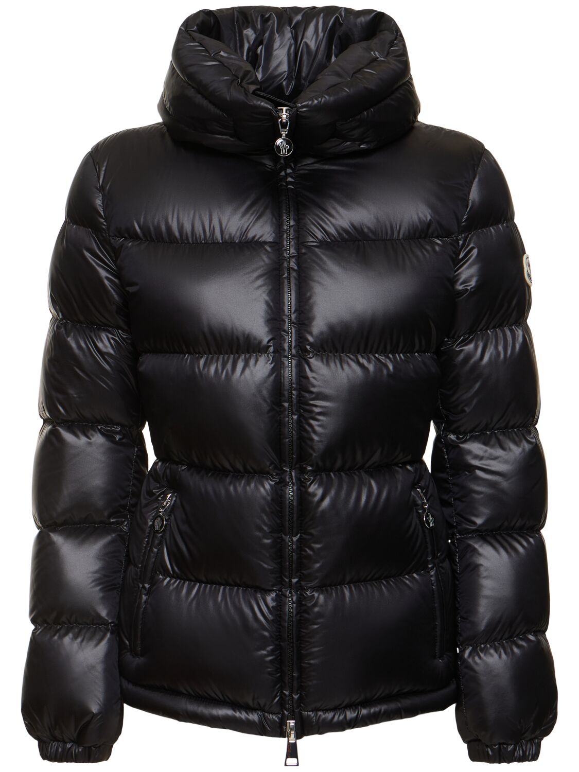 Shop Moncler Douro Nylon Down Short Jacket In Black